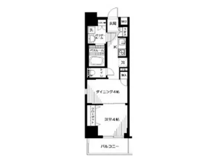 日神デュオステージ浅草三筋(1DK/6階)の間取り写真