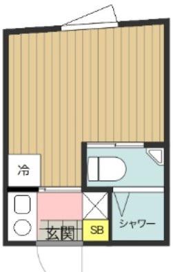 アスパイア新宿(1K/3階)の間取り写真