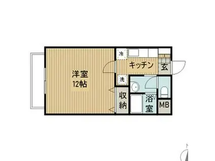 サント・ネージュ(1K/4階)の間取り写真