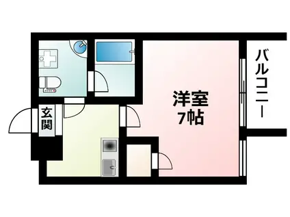アスール江坂3RD(1K/7階)の間取り写真