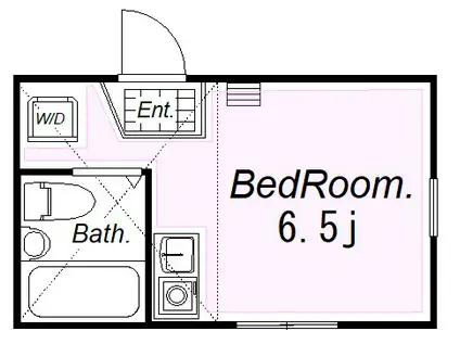 ユナイト白楽ミッテランの杜(ワンルーム/1階)の間取り写真