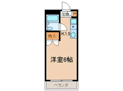 飯田ビル(1K/3階)の間取り写真