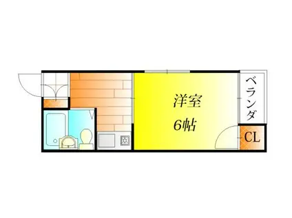 ウインライフ新森(1K/3階)の間取り写真