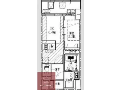 JMFレジデンス都島(1DK/9階)の間取り写真