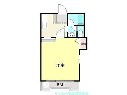 ラフォーレ21番館(1K/3階)の間取り写真