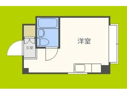 グランドハイツ喜連(ワンルーム/2階)の間取り写真