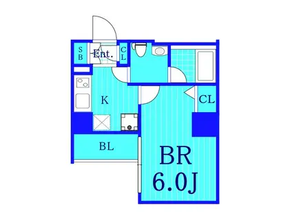 シーフォルム横浜平沼橋(1K/9階)の間取り写真