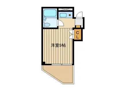 センチュリー末広(ワンルーム/4階)の間取り写真