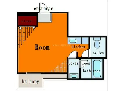 ガーデンハウスひろ(ワンルーム/4階)の間取り写真