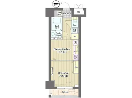 トーク西池袋ウェルフォート(1DK/3階)の間取り写真