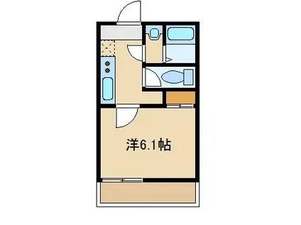 クレイノ与野(1K/2階)の間取り写真