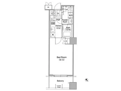 コンフォリア東池袋ウエスト(1K/8階)の間取り写真