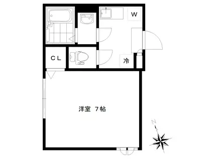 アトレ中野坂上(1K/1階)の間取り写真