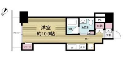 レジディア神戸磯上(ワンルーム/11階)の間取り写真