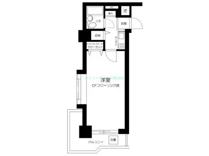 ライオンズマンション東神奈川(1K/5階)の間取り写真