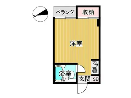 新森ロータリーマンション(ワンルーム/3階)の間取り写真