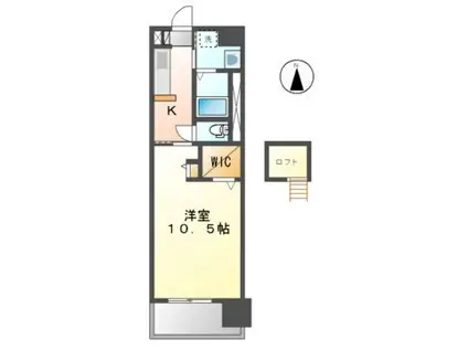 アランフェス千原(1K/7階)の間取り写真