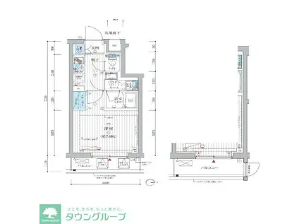 ARCOBALENO HANEDA(1K/1階)の間取り写真