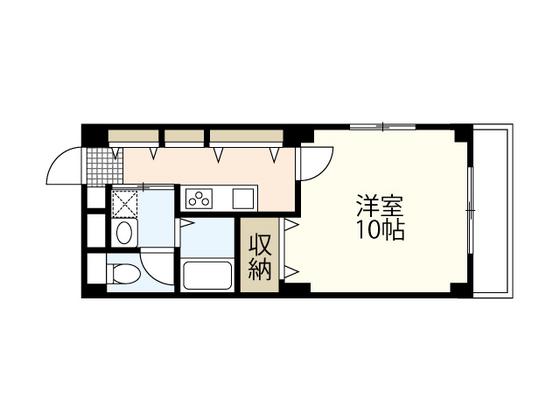 E.プリムローズ(1K/2階)の間取り写真