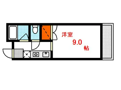 白島森野ビル(1K/10階)の間取り写真