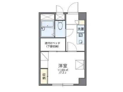 レオパレス御代の台(1K/2階)の間取り写真