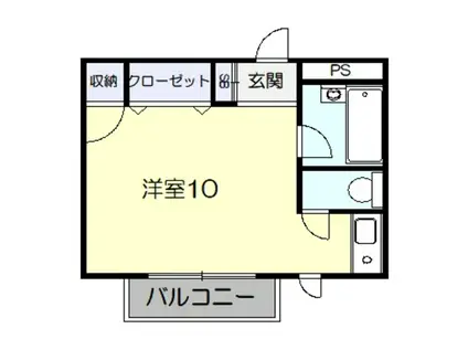 アルモカーサMOZU(ワンルーム/2階)の間取り写真