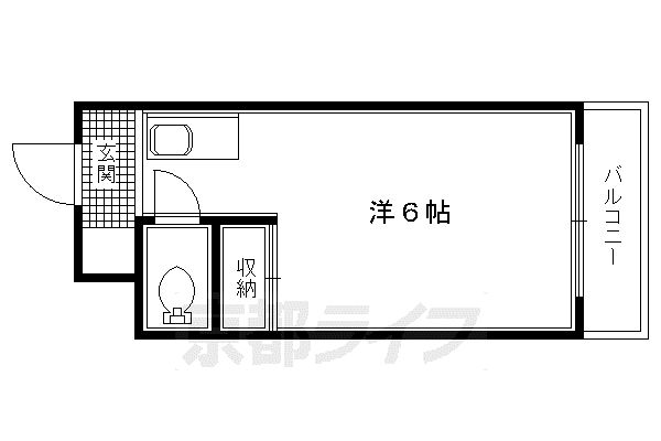 アヴェニール佐藤(1K/3階)の間取り写真