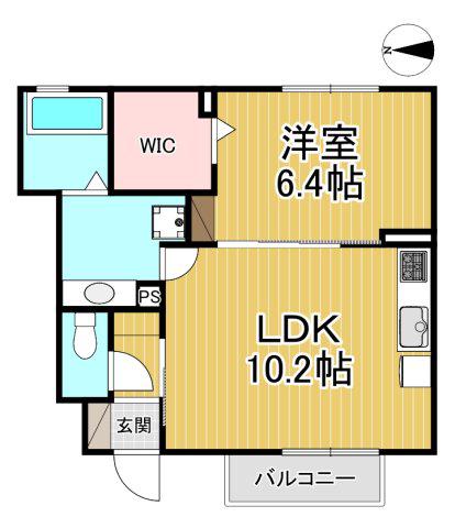 ジョイ カルチュラ(1LDK/1階)の間取り写真