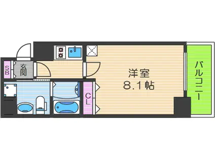 MSR梅田イースト(1K/5階)の間取り写真