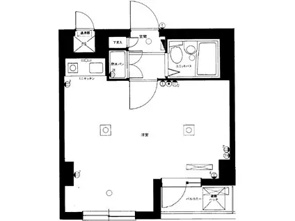 日興パレス文京PART5(ワンルーム/5階)の間取り写真