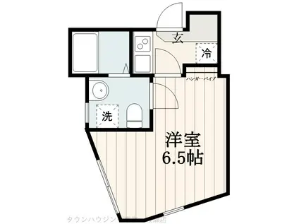 ＪＲ常磐線 金町駅 徒歩10分 3階建 築3年(1K/2階)の間取り写真