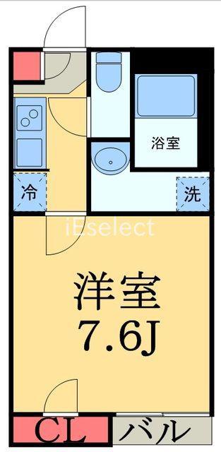 LN院内(1K/2階)の間取り写真