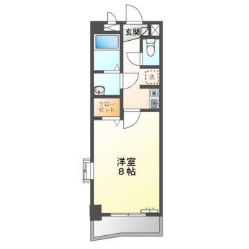 ロジュマンプラティーク(1K/3階)の間取り写真