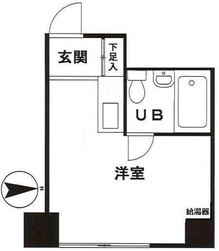 レッツビュー仲御徒町(ワンルーム/5階)の間取り写真