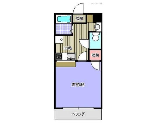 エステート安里(1K/3階)の間取り写真