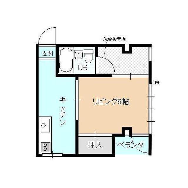 北村第一ビル(1K/3階)の間取り写真