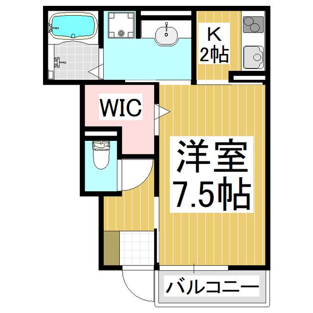 GERME(1K/1階)の間取り写真