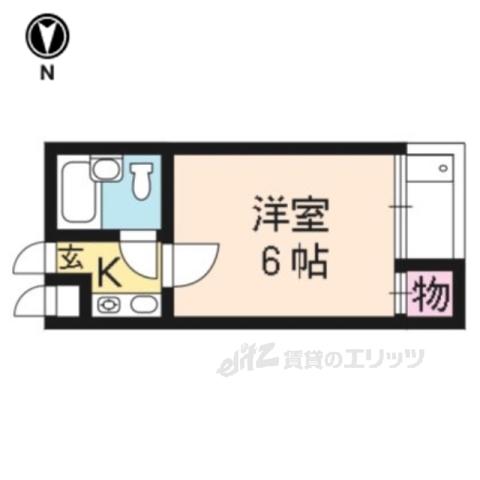 カーサ池上(1K/2階)の間取り写真