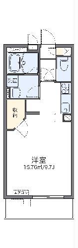 レオネクストインフィールドII(1K/2階)の間取り写真