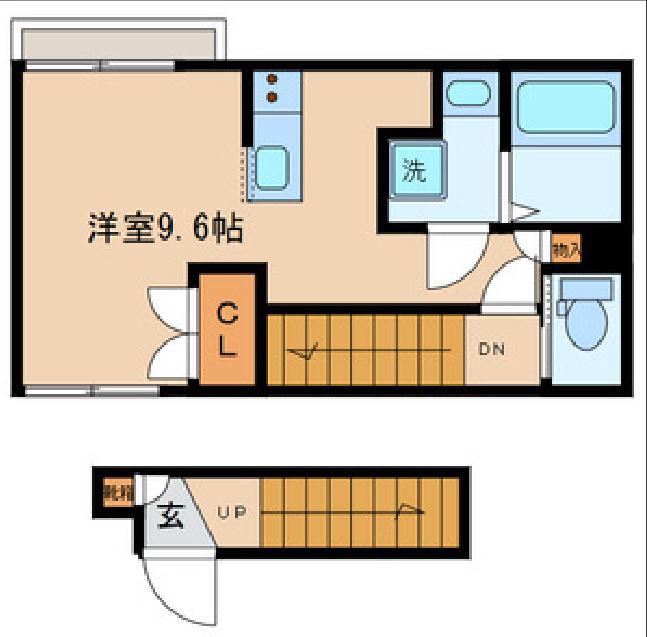 CLASSY RESIDENCE(ワンルーム/2階)の間取り写真