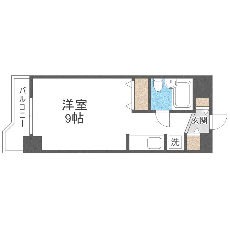 ラ・パルフェ・ド・札幌(ワンルーム/2階)の間取り写真