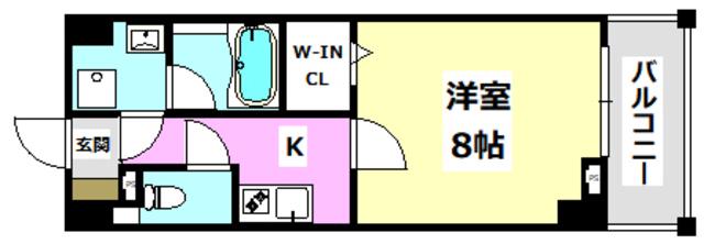 SATSUMA363(1K/5階)の間取り写真