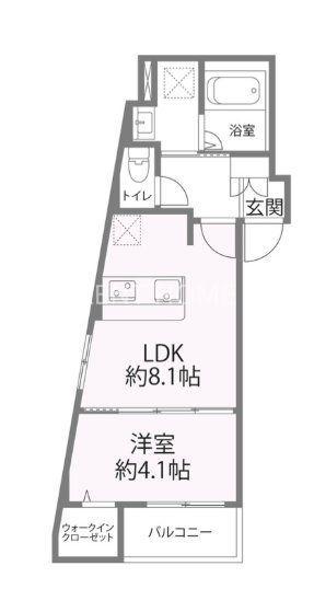 SIERRA深江南(1LDK/1階)の間取り写真