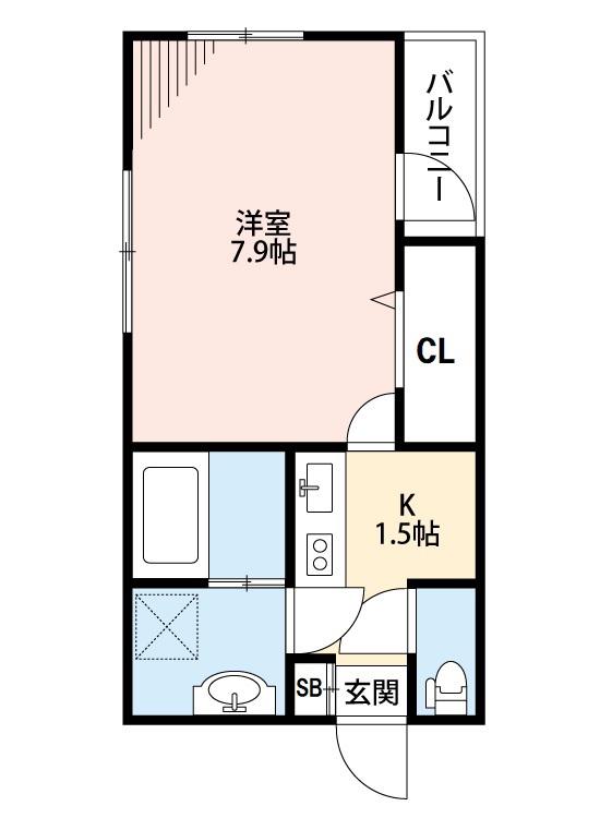 BESTSTAGE スカイツリー(1K/2階)の間取り写真