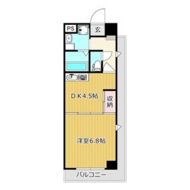 ラレックス中モズBSビル(1DK/9階)の間取り写真