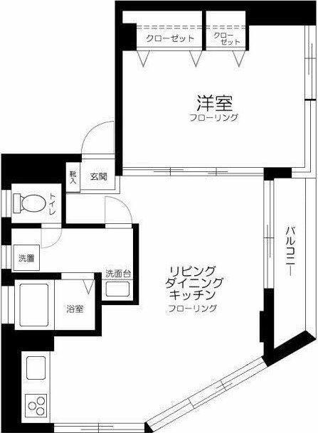 キャラマス千石(1LDK/4階)の間取り写真