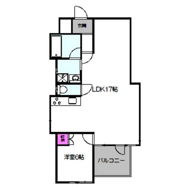 ギャレ緑橋(2LDK/8階)の間取り写真