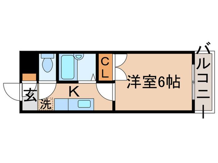 ニコーホームビル金町(1K/2階)の間取り写真