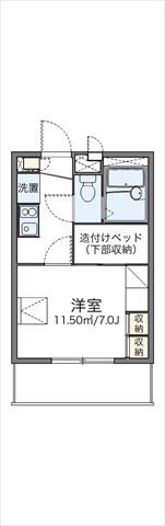レオパレスWIN(1K/2階)の間取り写真