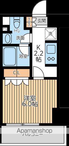 CITY LUX TOBE(1K/9階)の間取り写真